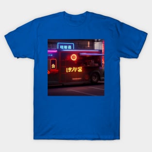 Cyberpunk Tokyo Ramen Food Truck T-Shirt